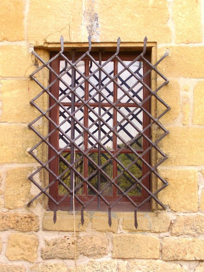 Medieval Mullioned Window stock photo
