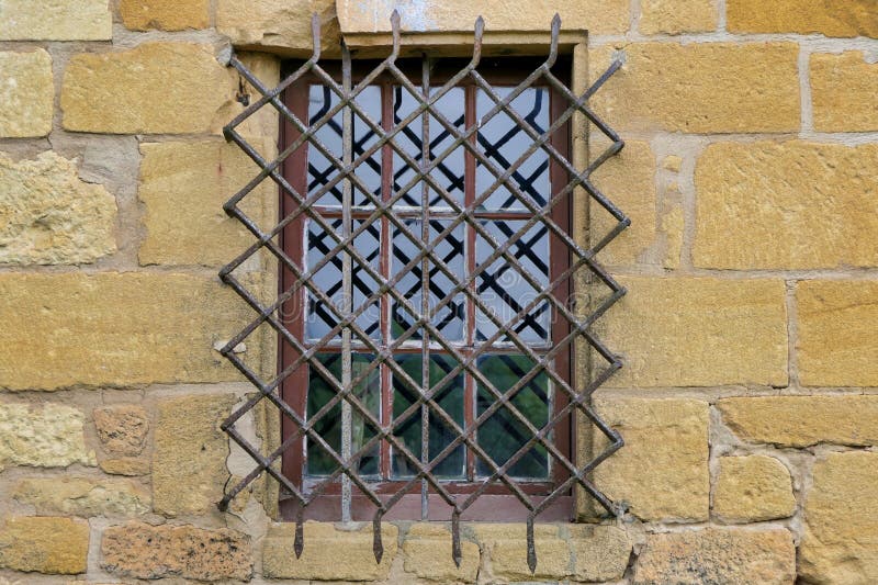 Medieval Mullioned Window stock photography