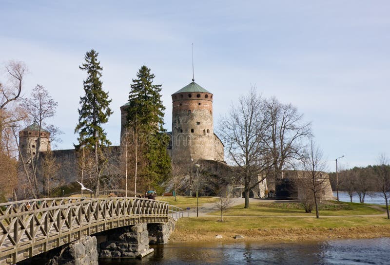 Medieval Olavinlinna castle in Savonlinna, Finland