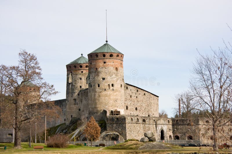 Medieval Olavinlinna castle in Savonlinna, Finland