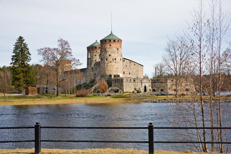 Medieval Olavinlinna castle in Savonlinna, Finland