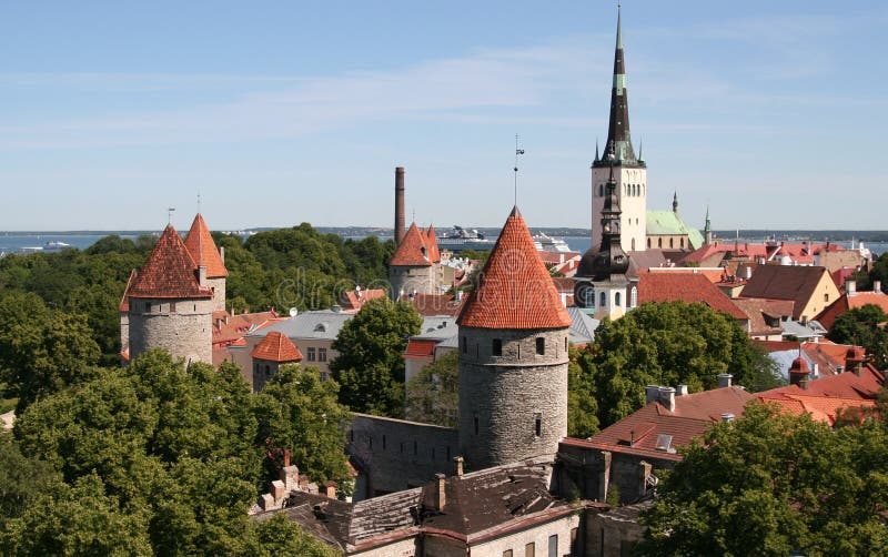 Medieval old town of tallinn