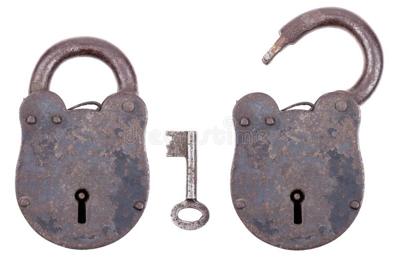 Medieval Padlock With Key