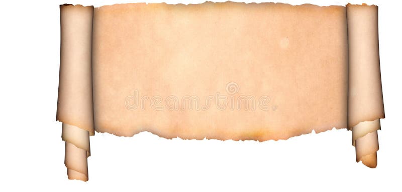 Medieval parchment. stock photo