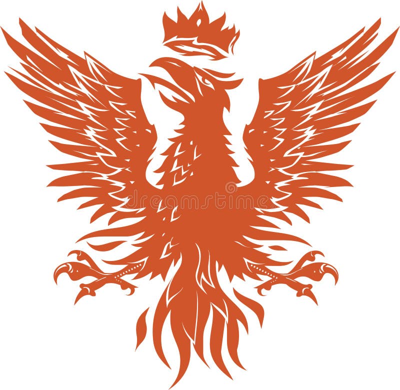 Medieval Phoenix stock vector. Illustration of heraldry - 31415923