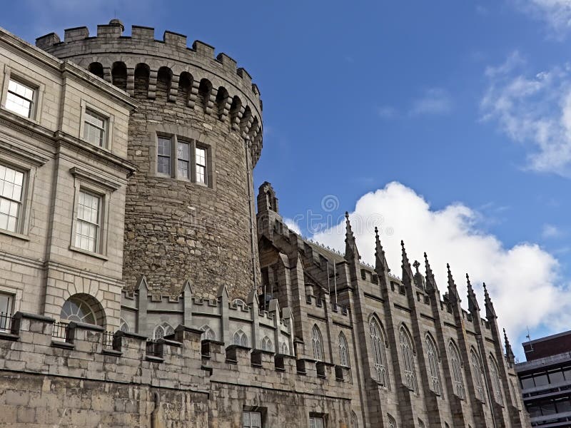 Record tower, detail of Dublin Castle, Ireland royalty free stock photography.