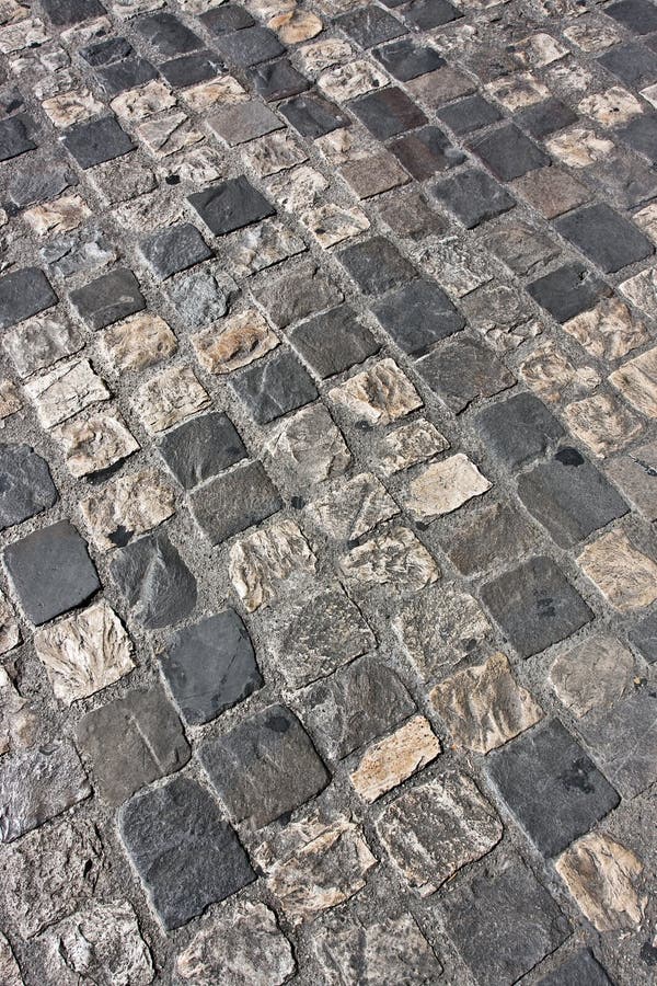Medieval road pavement
