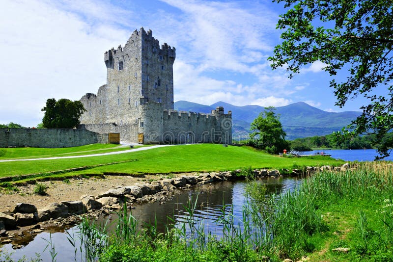 Medieval Ross Castle on Lough Leane, Killarney National Park, Ring of Kerry, Ireland
