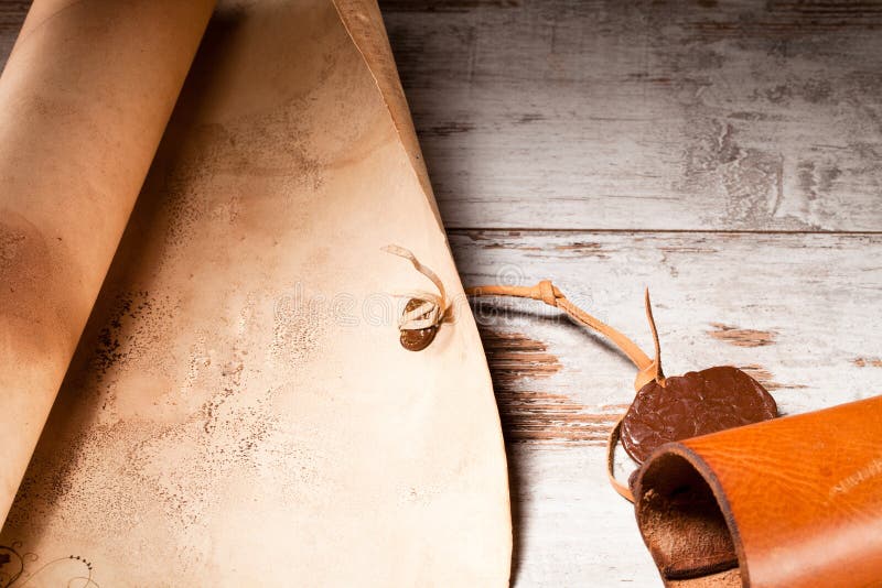 Medieval scroll royalty free stock photography