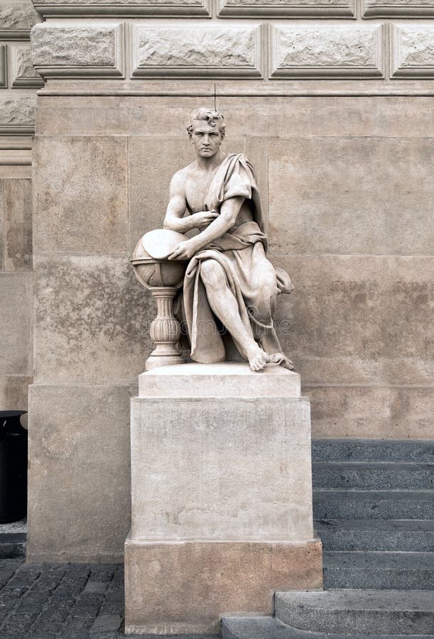 Medieval Statue in a European City Stock Image Image of travel, architecture 178984921