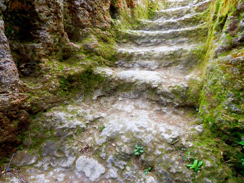 Medieval Stone Steps royalty free stock images