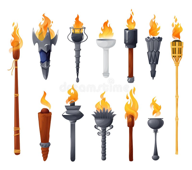 Burning Flambeau Stock Illustrations – 125 Burning Flambeau Stock