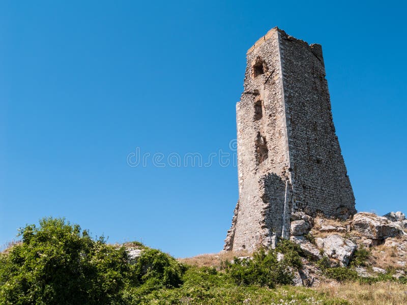 Medieval tower stock image