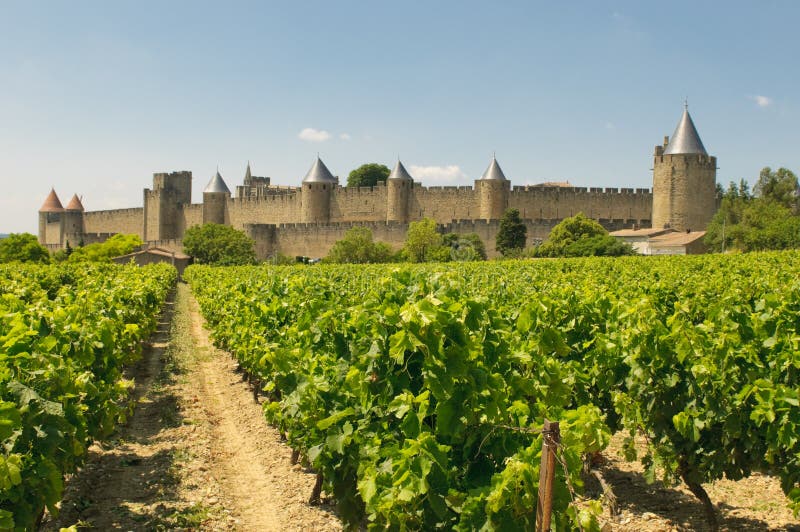 Aerial Top View of Carcassonne Medieval City and Fortress Castle from Above,  France Stock Photo - Image of castle, ancient: 105550040