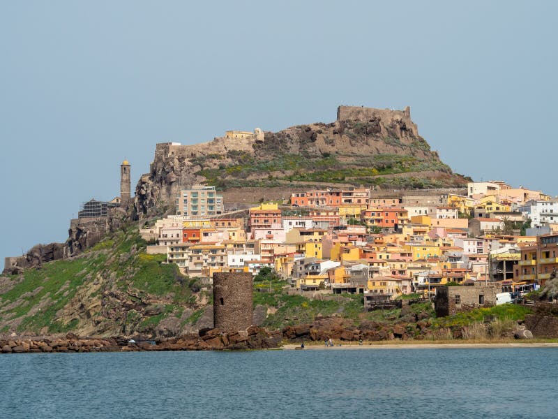 Castelsardo in the North of Sardinia, Italy Stock Image - Image of ...