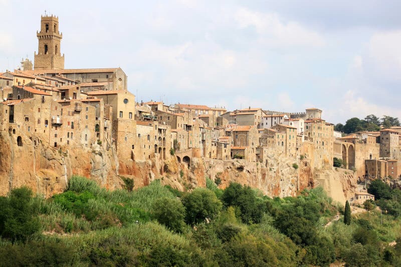 Medieval town of Pitigliano in Italian Tuscany