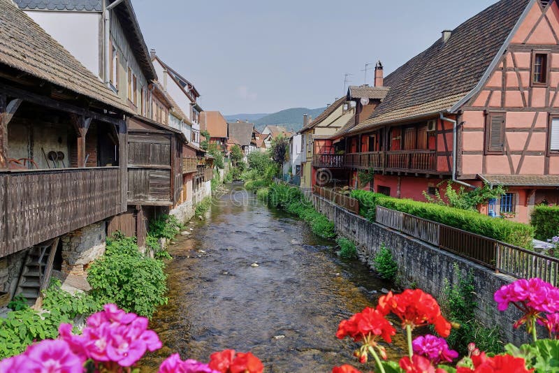 Medieval Village of Kaysersberg, Alsace, France royalty free stock photography Medieval Village of Kaysersberg, Alsace, France royalty free stock photography