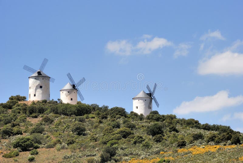 Medieval windmills in Spain