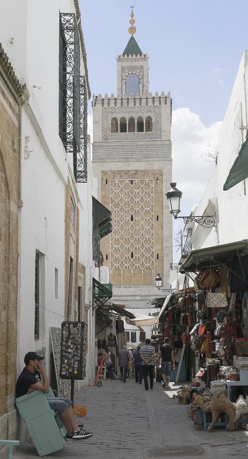 One of the streets in Tunis , capitol of Tunisia .Africa. Historic place in Tunis in Medina . One of the streets in Tunis , capitol of Tunisia .Africa. Historic place in Tunis in Medina .