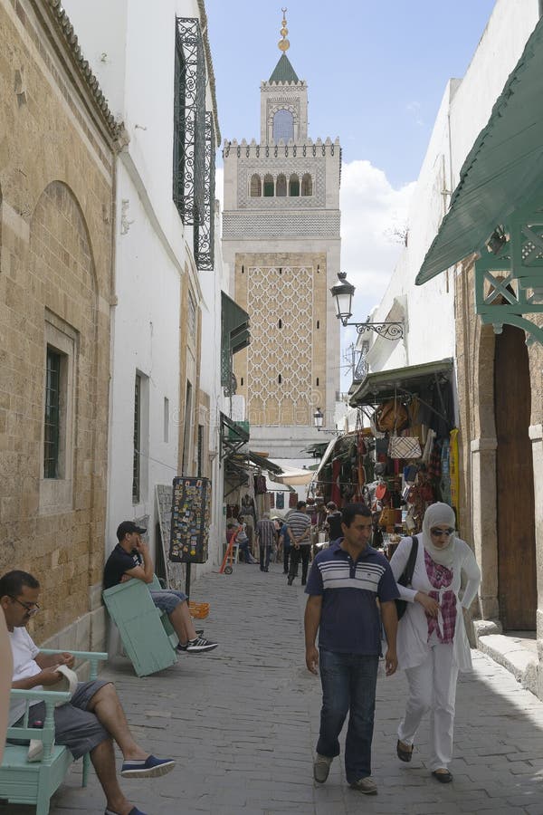 One of the streets in Tunis , capitol of Tunisia .Africa. Historic place in Tunis in Medina . One of the streets in Tunis , capitol of Tunisia .Africa. Historic place in Tunis in Medina .