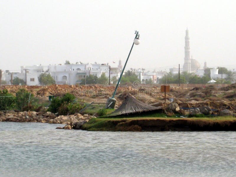 Medio Oriente, Omán, visión pintoresca sobre fotografía del paisaje de Muscat Omán foto de archivo Medio Oriente, Omán, visión pintoresca sobre fotografía del paisaje de Muscat Omán foto de archivo