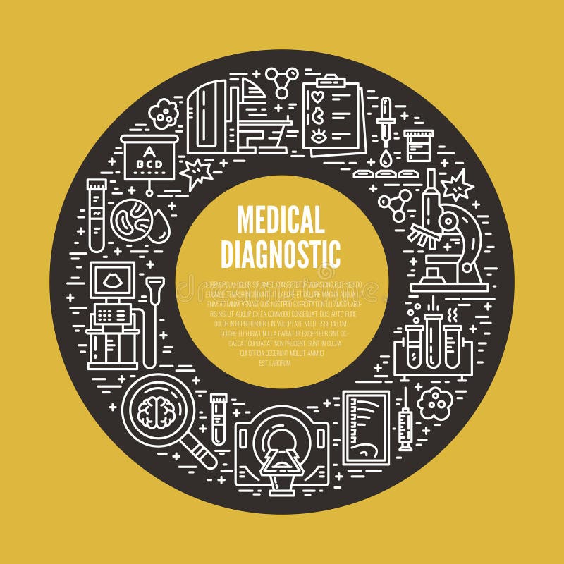 Medische controle vector illustratie Medische controle vector illustratie