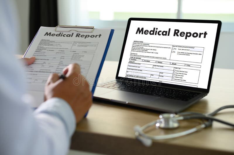 Medical records patient information Medical technology concept d. Medical records patient information Medical technology concept d