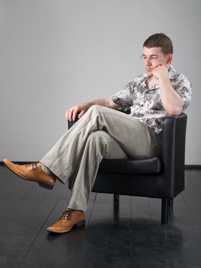 Homem a meditar foto de stock royalty free