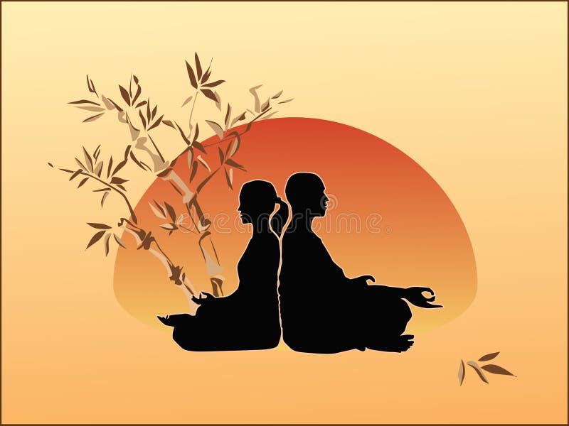 Meditatie royalty-vrije illustratie Meditatie royalty-vrije illustratie