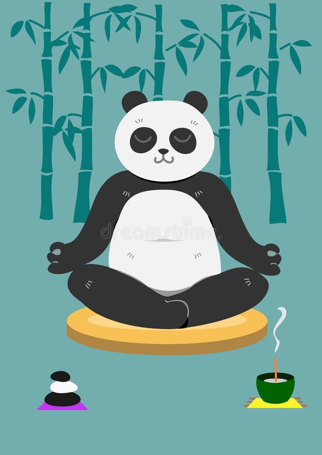 Yoga Panda Stock Illustrations – 351 Yoga Panda Stock