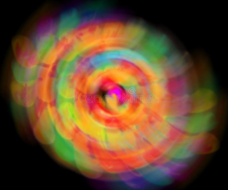 Meditation color abstract wave blur lights in
