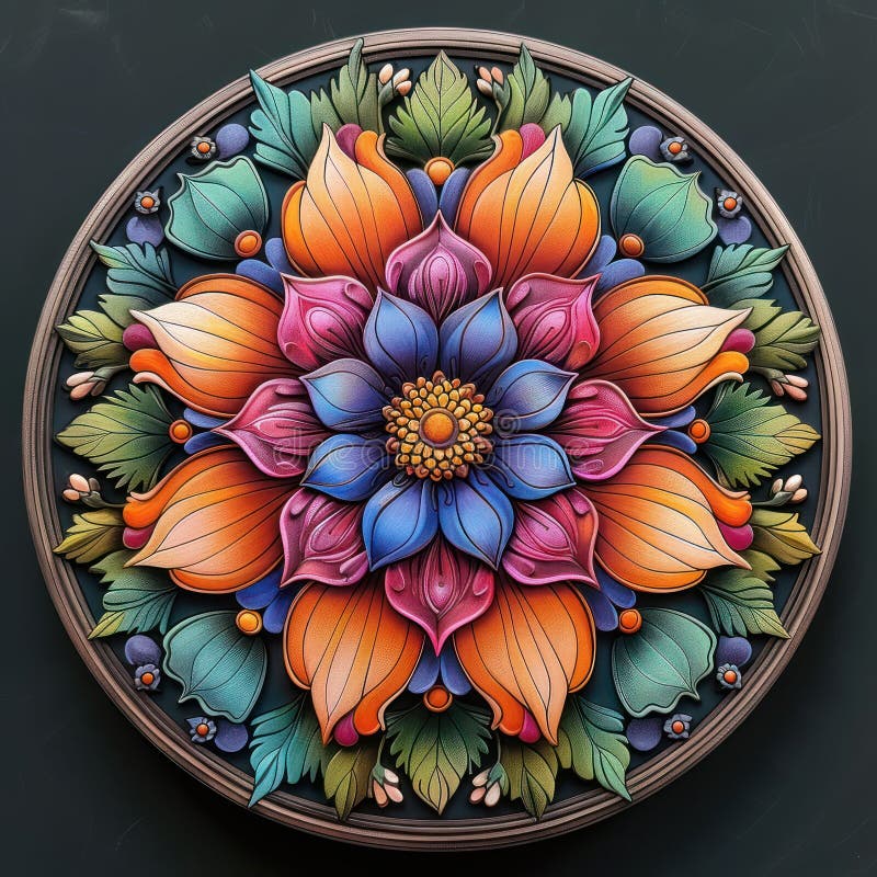 Meditation image mandala vector illustration