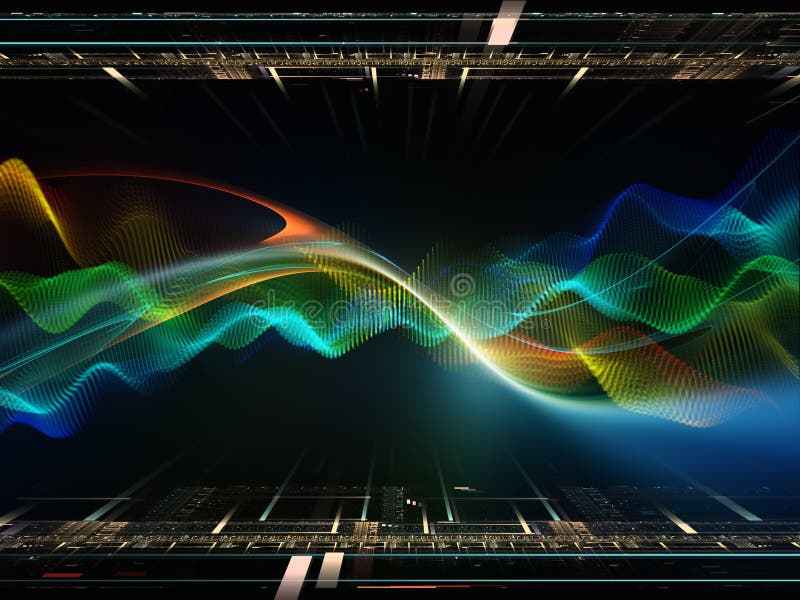 The Meditations on Fractal Realms stock photography