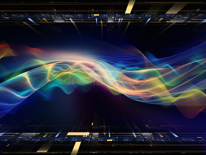 The Meditations on Fractal Realms stock photography