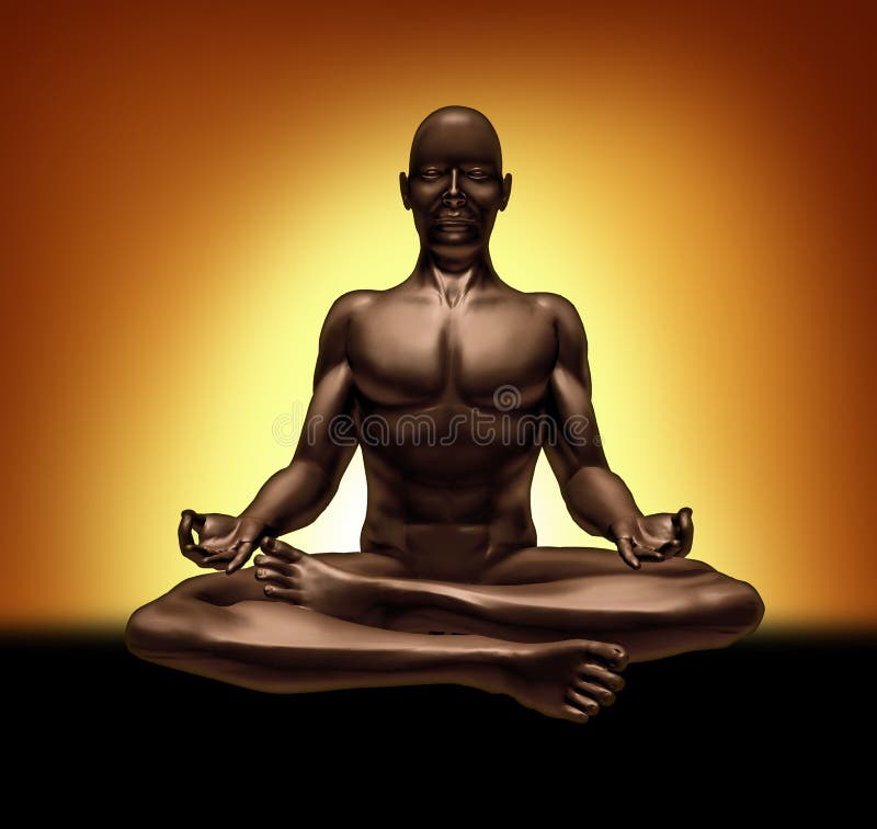 Meditera yoga för meditationavkopplingandlighet