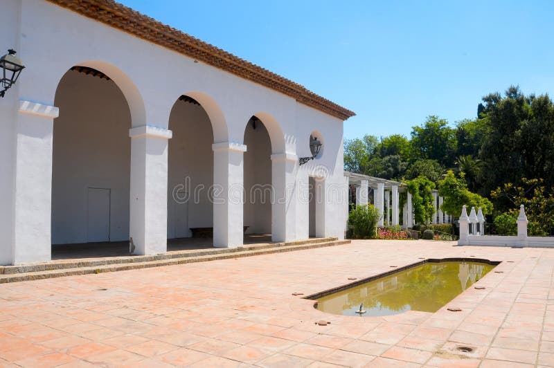 View of a mediterranean garden in Spain. View of a mediterranean garden in Spain