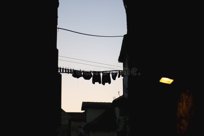 Mediterranean Architecture in Split, Croatia stock photo