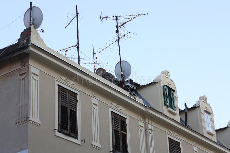 Mediterranean Architecture in Split, Croatia stock images