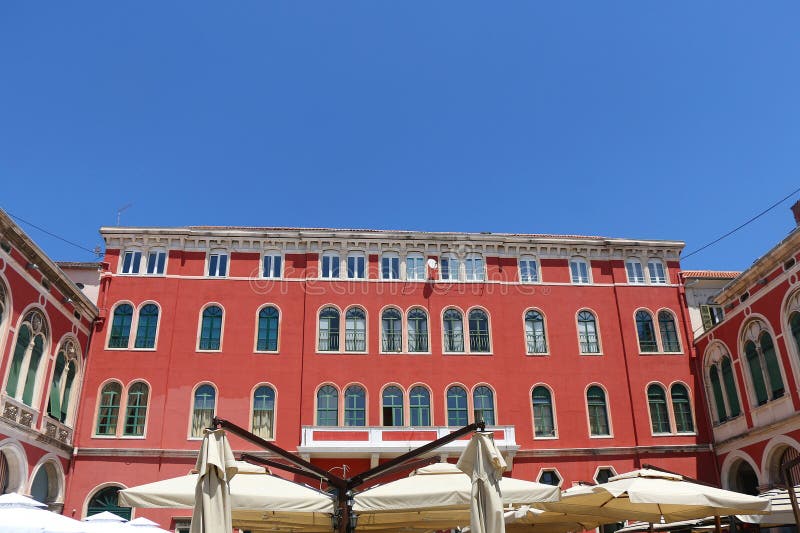 Mediterranean Architecture in Split, Croatia stock images