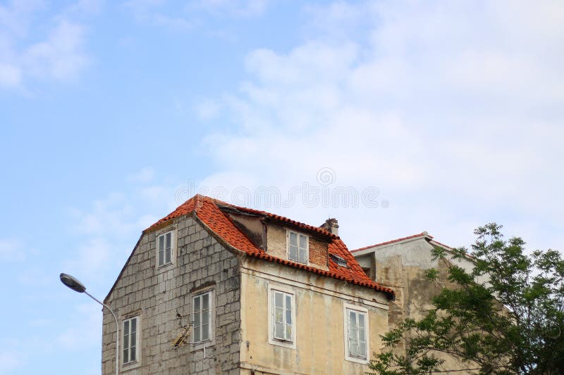 Mediterranean Architecture in Split, Croatia stock photo