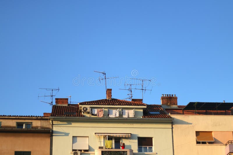 Mediterranean Architecture in Split, Croatia royalty free stock photography