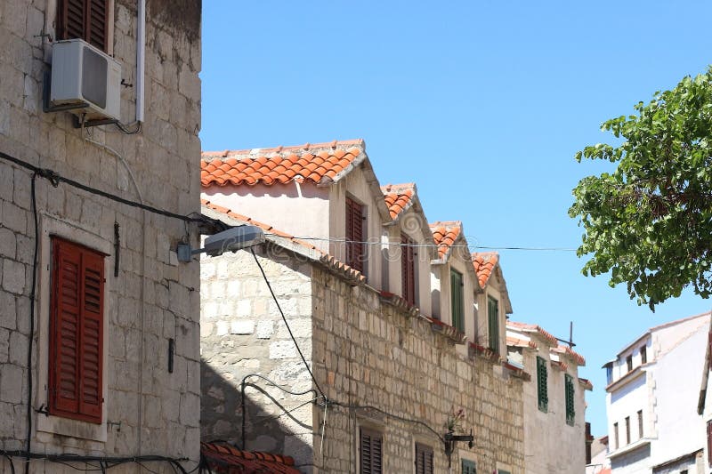 Mediterranean Architecture in Split, Croatia stock images