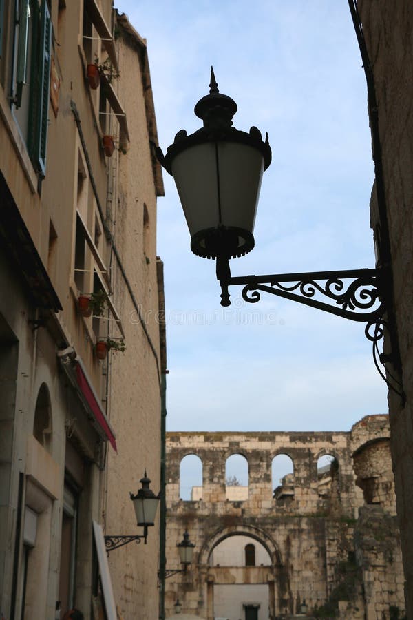 Mediterranean Architecture in Split, Croatia stock images