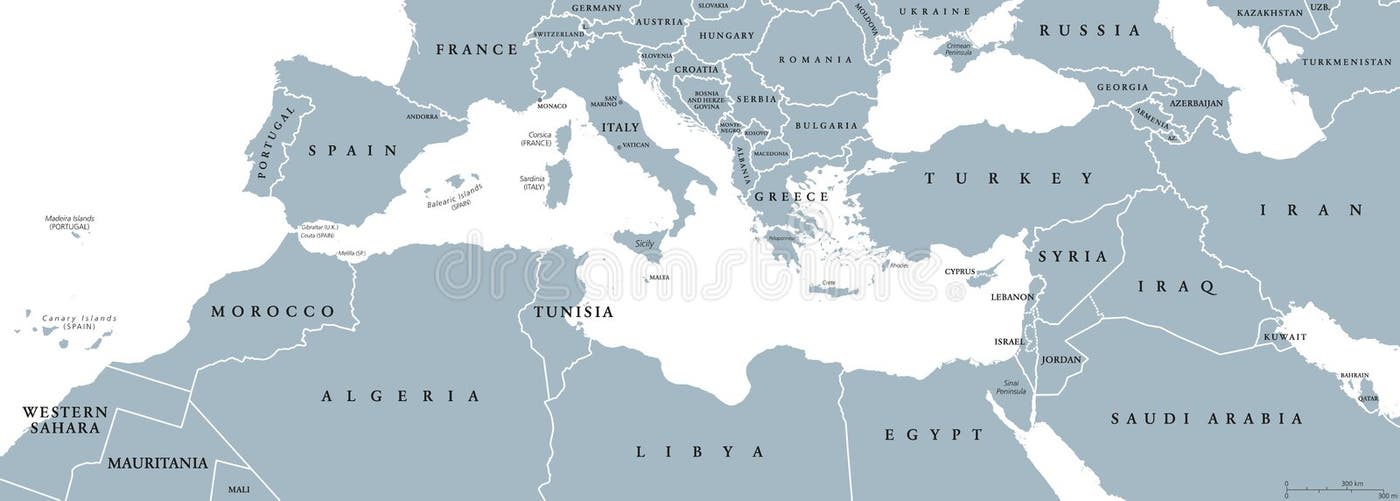 Mediterranean Black Sea Map Stock Illustrations – 753 Mediterranean