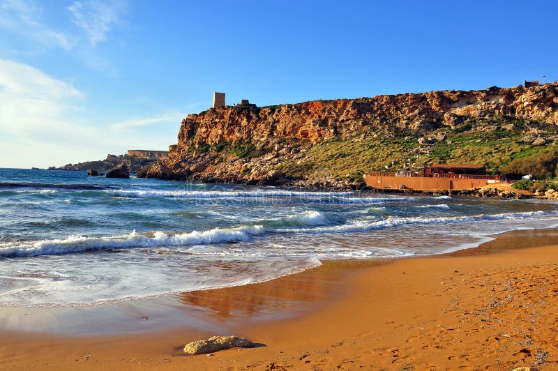 Mediterranean beach stock image. Image of mellieha, sand - 70400425