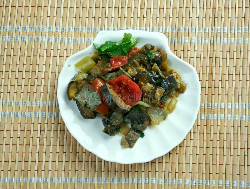 Mediterranean Eggplant Dish Stock Photo Image of meal, babylonian