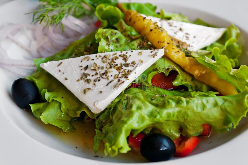 Mediterranean salad stock photo