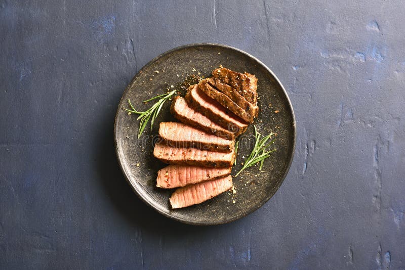 Medium rare roast beef stock image. Image of food, meat 134397827