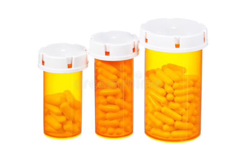 Medizinische Tablettenfläschchen lokalisiert