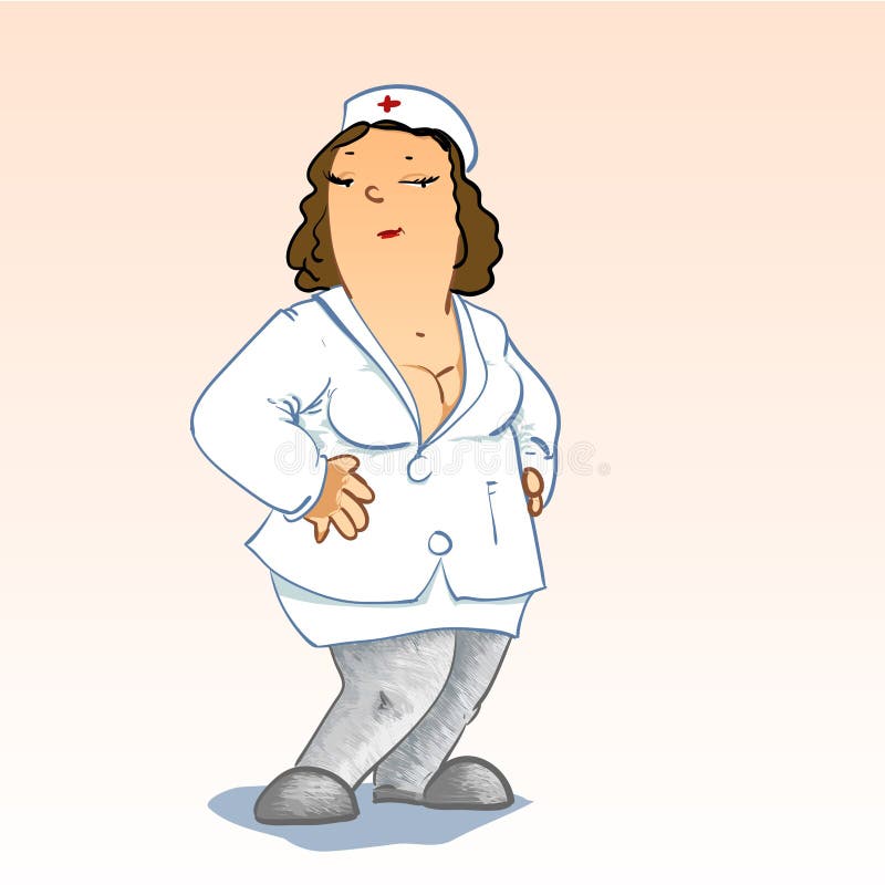 Medizinische Toons - Krankenschwester Vektor Abbildung - Illustration